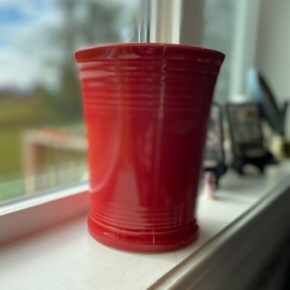 Fiestaware Utensil/Tool Crock in Scarlet - Picture 1 of 7